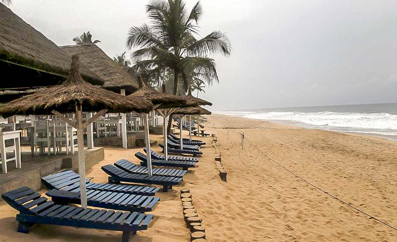 Image de plage de côte d'ivoire