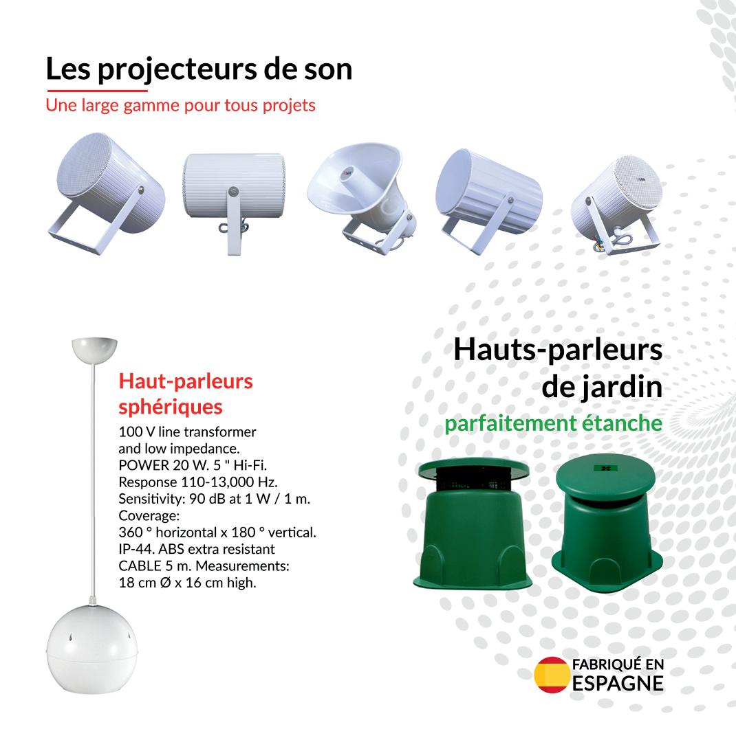 equipements de sonorisation centres commerciaux et hotels