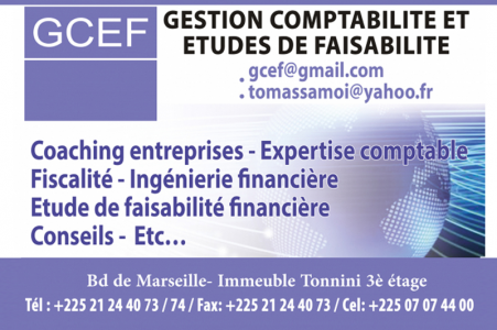 GCEF (GESTION COMPTABILITE ET ETUDES DE FAISABILITE) 